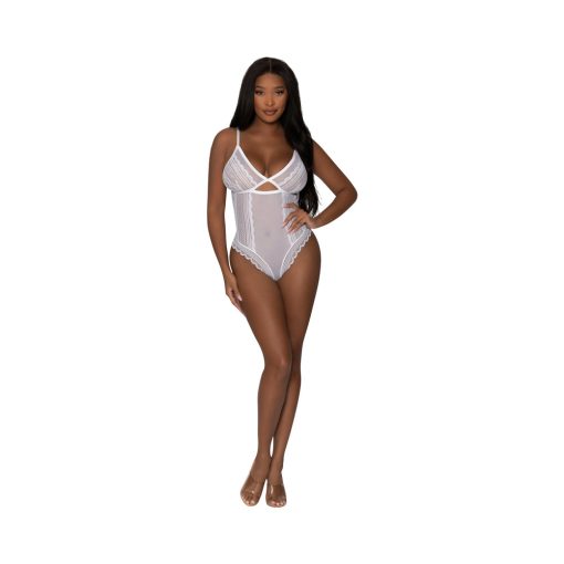 Magic Silk Modern Romance Cheeky Teddy White L/Xl