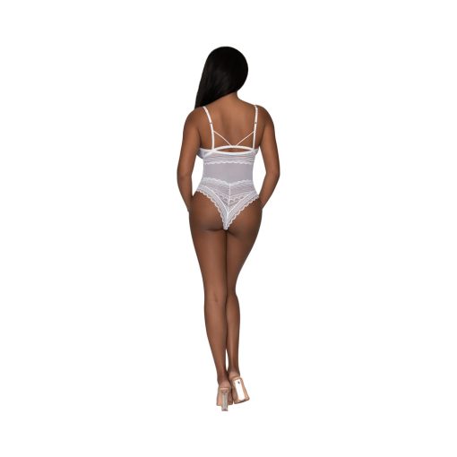 Magic Silk Modern Romance Cheeky Teddy White L/Xl - Image 4