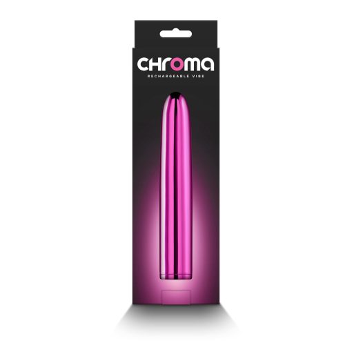 Chroma Rechargeable Vibe 7 In. Pink