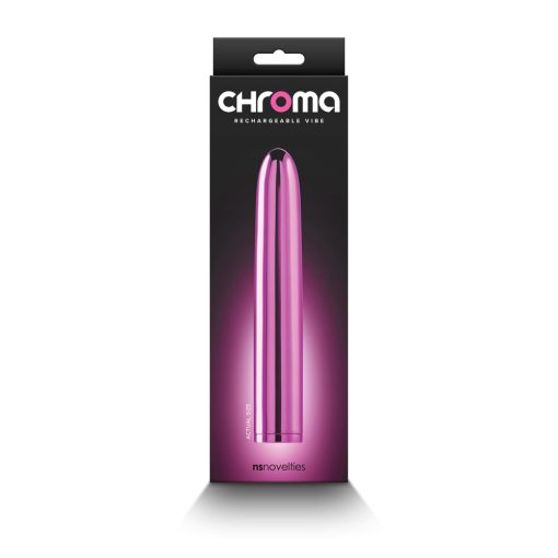 Chroma Rechargeable Vibe 7 In. Pink - Image 4