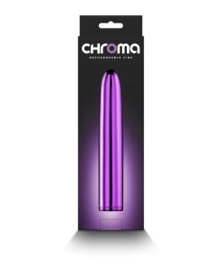 Chroma Rechargeable Vibe 7 In. Purple