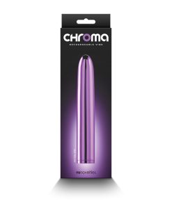 Chroma Rechargeable Vibe 7 In. Purple