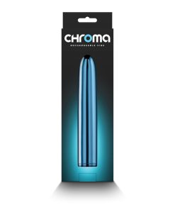 Chroma Rechargeable Vibe 7 In. Teal