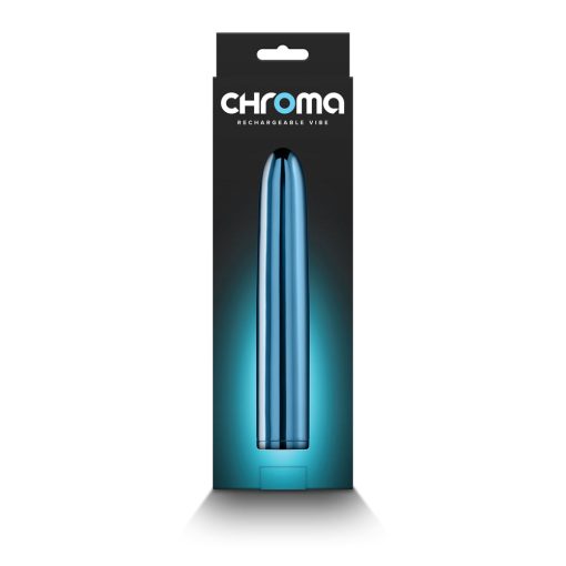Chroma Rechargeable Vibe 7 In. Teal