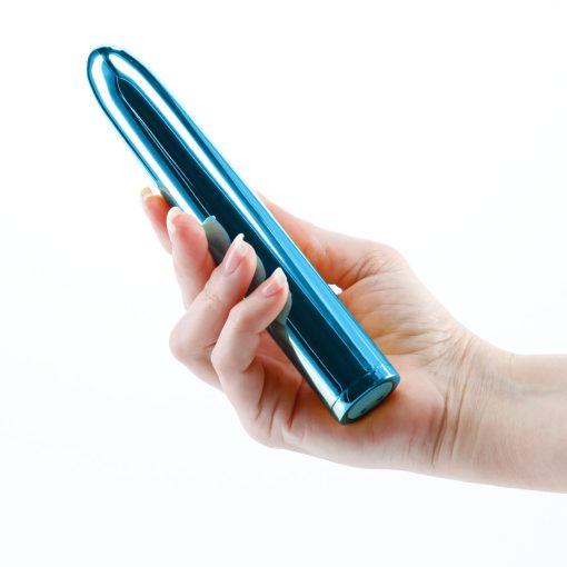 Chroma Rechargeable Vibe 7 In. Teal - Image 3