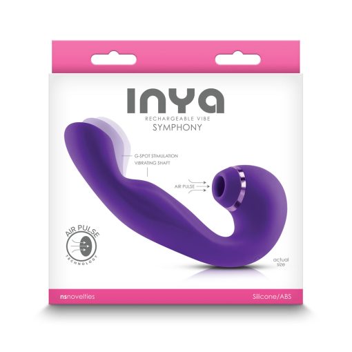 Inya Symphony Rechargeable Vibe With Suction Purple - Image 4