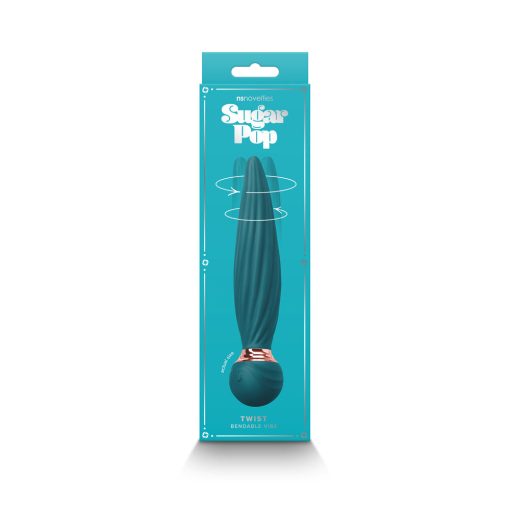 Sugar Pop Twist Gyrating Bendable Vibe Teal - Image 4