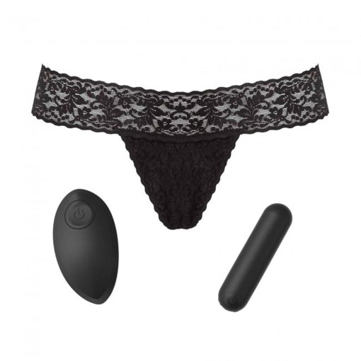 Love To Love Secret Panty 2 Rechargeable Vibrating Panty Set With Remote Black Onyx (Box) - Image 2