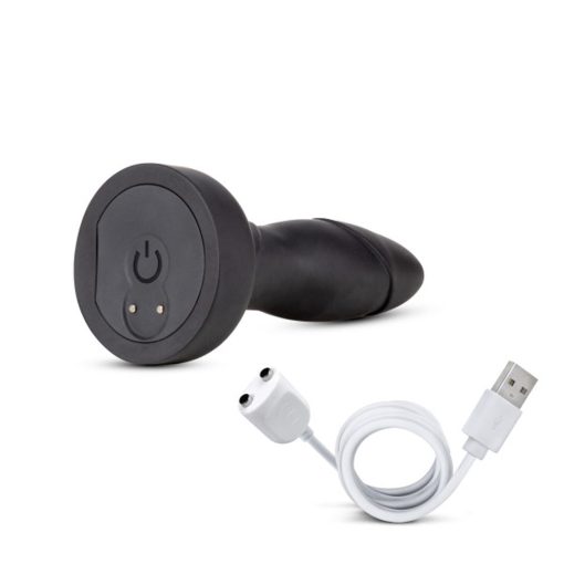 Anal Adventures Platinum Vibrating & Rotating Drive Plug Black - Image 2