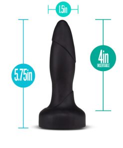 Anal Adventures Platinum Vibrating & Rotating Drive Plug Black