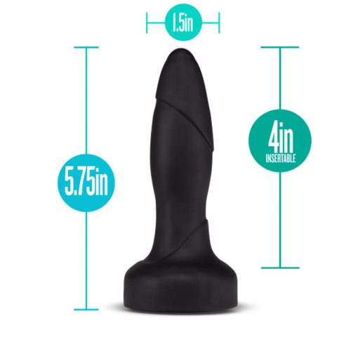 Anal Adventures Platinum Vibrating & Rotating Drive Plug Black - Image 4