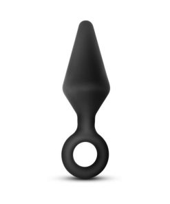 Anal Adventures Platinum Silicone Loop Plug Large Black