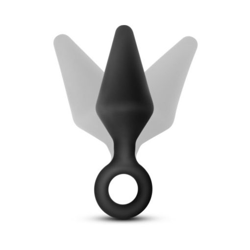 Anal Adventures Platinum Silicone Loop Plug Large Black - Image 6