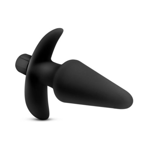 Anal Adventures Platinum Silicone Vibrating Plug Black - Image 4