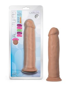 Au Naturel Carlos 9 In. Posable Dual Density Dildo Tan
