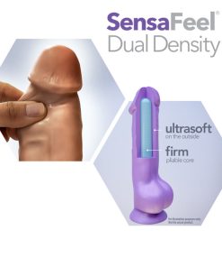 Au Naturel Carlos 9 In. Posable Dual Density Dildo Tan