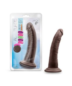 Au Naturel Jack 7 In. Posable Dual Density Dildo Brown