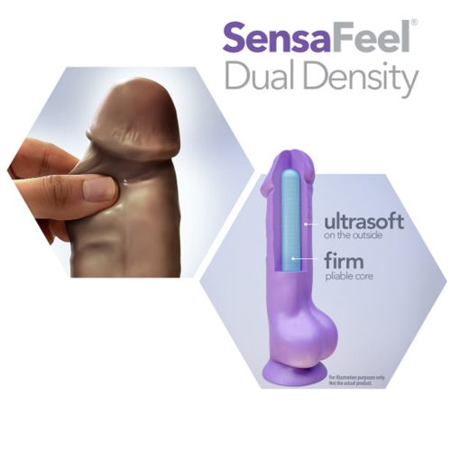 Au Naturel Jack 7 In. Posable Dual Density Dildo Brown - Image 6