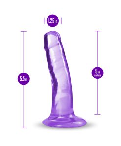 B Yours Plus Hard N' Happy 5 In. Dildo Purple