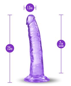B Yours Plus Lust N' Thrust 7 In. Dildo Purple