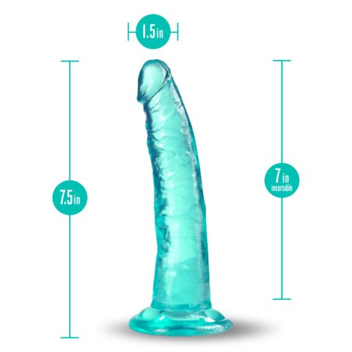 B Yours Plus Lust N' Thrust 7 In. Dildo Teal - Image 5