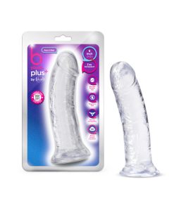 B Yours Plus Roar N' Ride 8 In. Dildo Clear