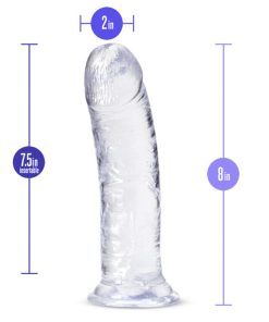 B Yours Plus Roar N' Ride 8 In. Dildo Clear