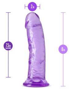 B Yours Plus Roar N' Ride 8 In. Dildo Purple