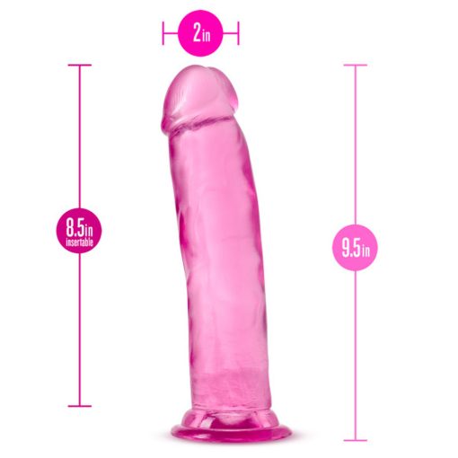 B Yours Plus Thrill N' Drill 9 In. Dildo Pink - Image 5