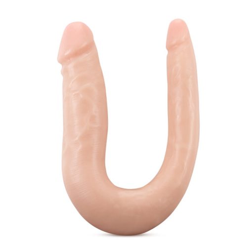 Dr. Skin Silicone Dr. Double Realistic 12 In. Dual-Ended Dildo Beige - Image 2