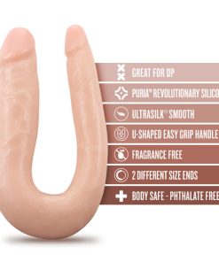 Dr. Skin Silicone Dr. Double Realistic 12 In. Dual-Ended Dildo Beige