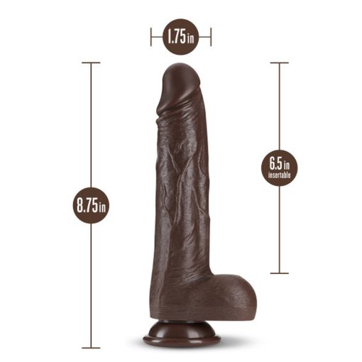 Dr. Skin Dr. Murphy 8 In. Thrusting Dildo With Balls Brown - Image 5