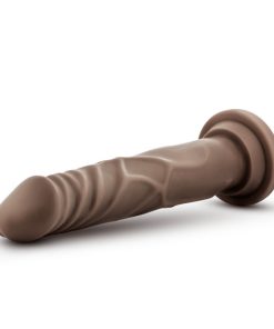 Dr. Skin Silicone Dr. Carter Realistic 7 In. Posable Dildo Brown