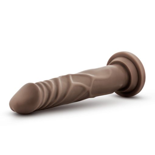 Dr. Skin Silicone Dr. Carter Realistic 7 In. Posable Dildo Brown - Image 2
