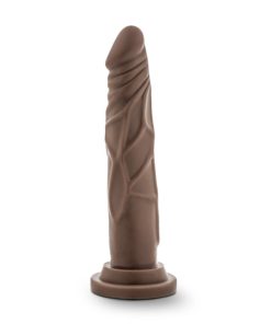 Dr. Skin Silicone Dr. Carter Realistic 7 In. Posable Dildo Brown