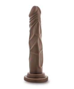 Dr. Skin Silicone Dr. Carter Realistic 7 In. Posable Dildo Brown