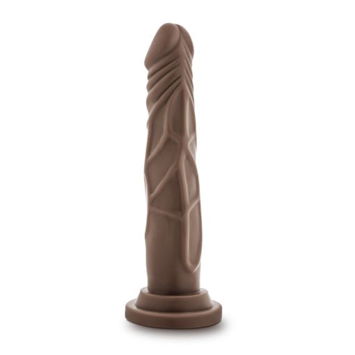 Dr. Skin Silicone Dr. Carter Realistic 7 In. Posable Dildo Brown - Image 4
