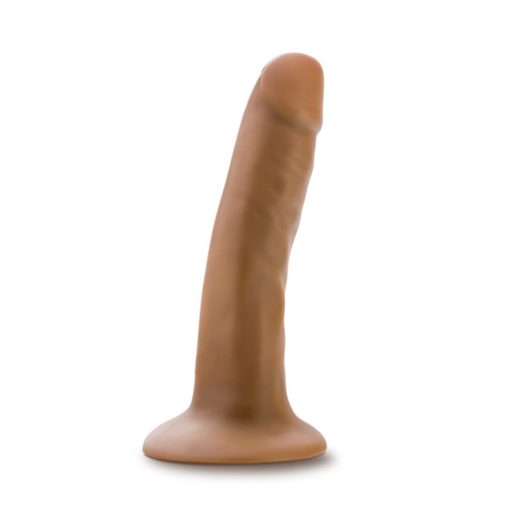 Dr. Skin Silicone Dr. Lucas Realistic 5 In. Posable Dildo Tan - Image 4