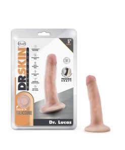 Dr. Skin Silicone Dr. Lucas Realistic 5 In. Posable Dildo Beige