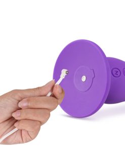 Impressions Ibiza Rechargeable Silicone 7.75 In. Vibrating Dildo With Suction Cup Plum
