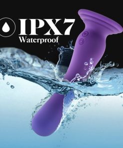 Impressions Ibiza Rechargeable Silicone 7.75 In. Vibrating Dildo With Suction Cup Plum