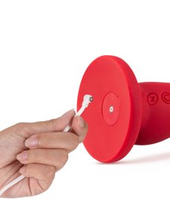 Impressions Las Vegas Rechargeable Silicone 8.25 In. Vibrating Dildo Crimson