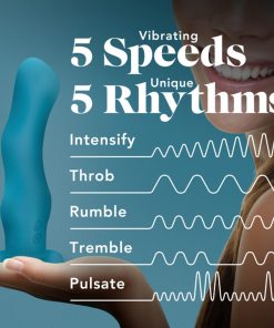 Impressions Miami Rechargeable Silicone 6.5 In. Vibrating Dildo Teal