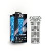 M For Men All Nighter Glow In The Dark Textured Stroker Clear