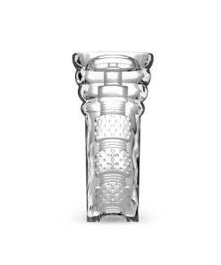 M For Men All Nighter Glow In The Dark Textured Stroker Clear