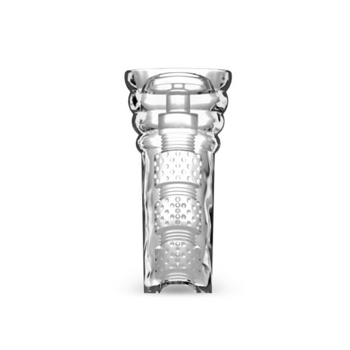 M For Men All Nighter Glow In The Dark Textured Stroker Clear - Image 2