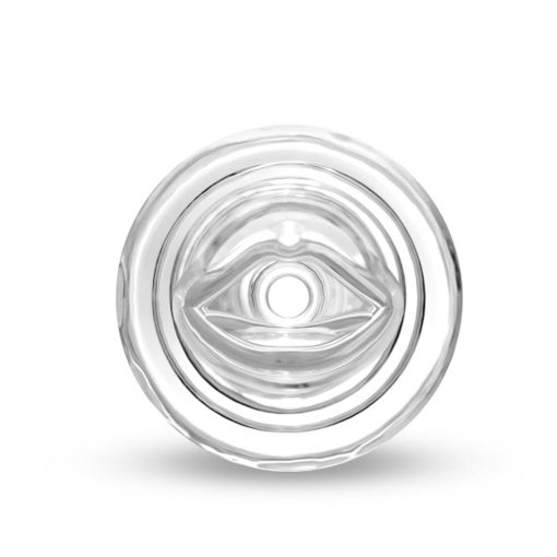 M For Men All Nighter Glow In The Dark Textured Stroker Clear - Image 3