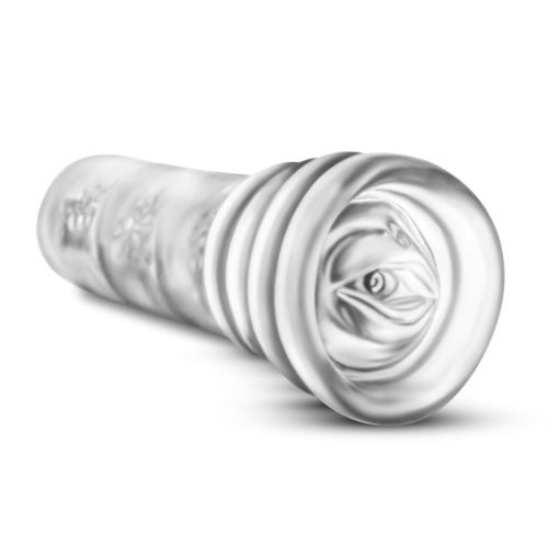 M For Men All Nighter Glow In The Dark Textured Stroker Clear - Image 5