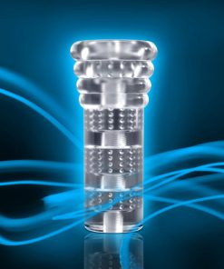 M For Men All Nighter Glow In The Dark Textured Stroker Clear