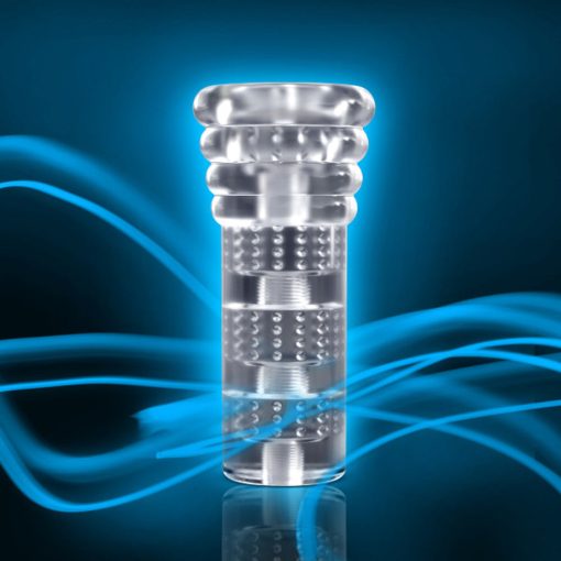 M For Men All Nighter Glow In The Dark Textured Stroker Clear - Image 10